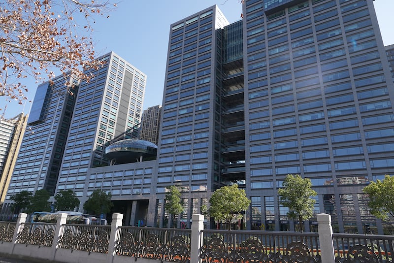 中国人工智能初创公司深度求索设在浙江杭州的总部,位于这栋大楼内。