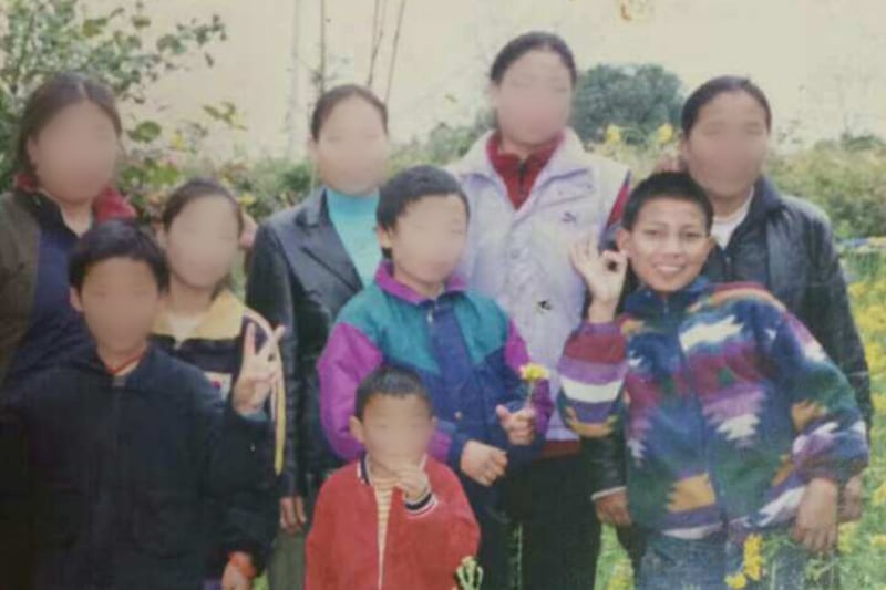 Lobsang Gelek and other Tibetans in Mussoorie, India, in 2007.