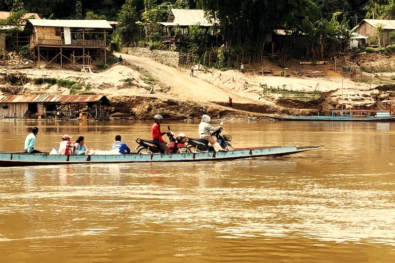 On the Mekong River near Luang Prabang, Laos.