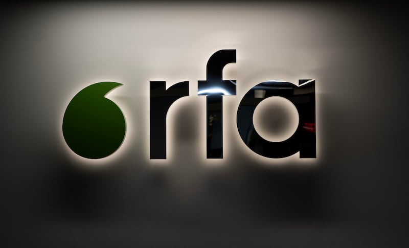 Radio Free Asia (RFA) headquarters in Washington, March 18, 2025.