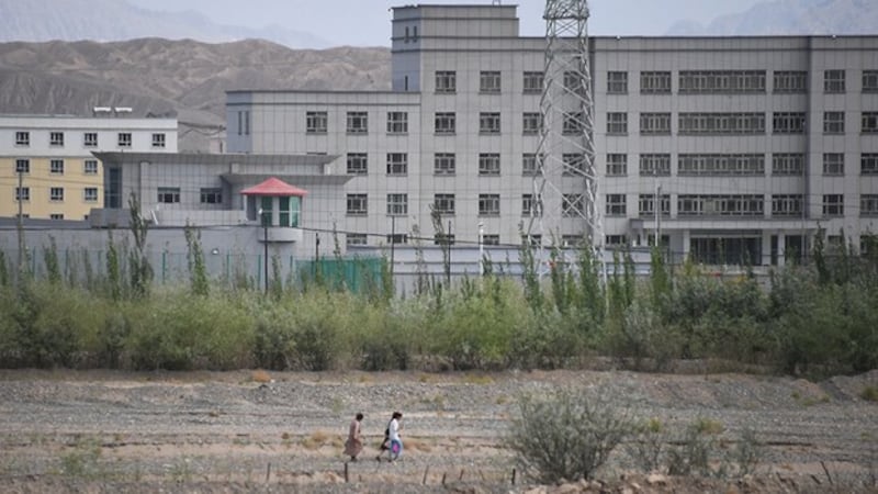A facility believed to be an internment camp located north of Kashgar, in the Xinjiang Uyghur Autonomous Region, June 2, 2019. Credit: AFP